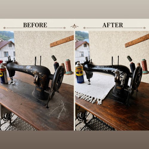 Restaurarea unei mașini de cusut clasice Singer cu ajutorul WD-40