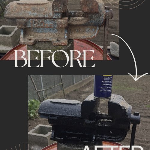 🔧✨ Transformare completă cu WD-40 – de la rugină la piesă de atelier funcțională! ✨🔧